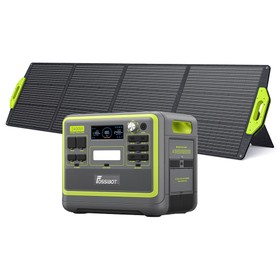 FOSSiBOT F2400 Tragbare Powerstation 2048Wh + SP200 Solarpanel Grün