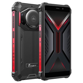 FOSSiBOT F101 Robustes Smartphone Schwarz und Rot