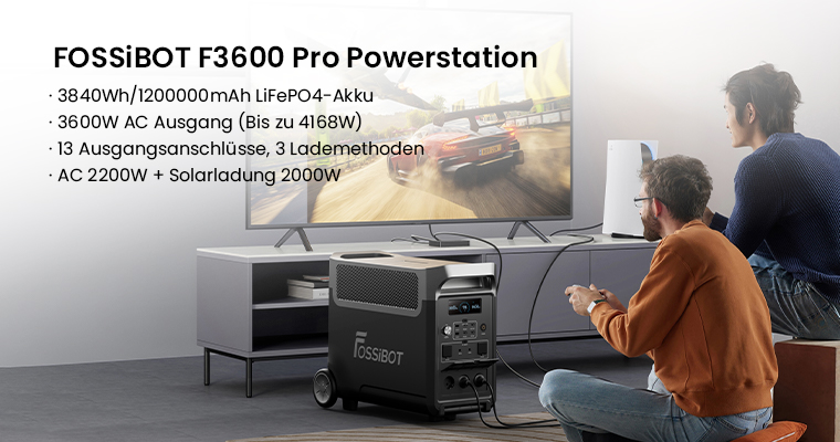 FOSSiBOT F3600 Pro Tragbare Powerstation